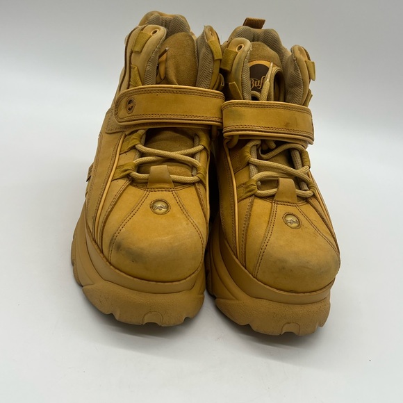 Buffalo London Shoes - Buffalo London 1348-14 2.0 Yellow Nubuck Women’s Sz 41 US 10.5 Platform Boots